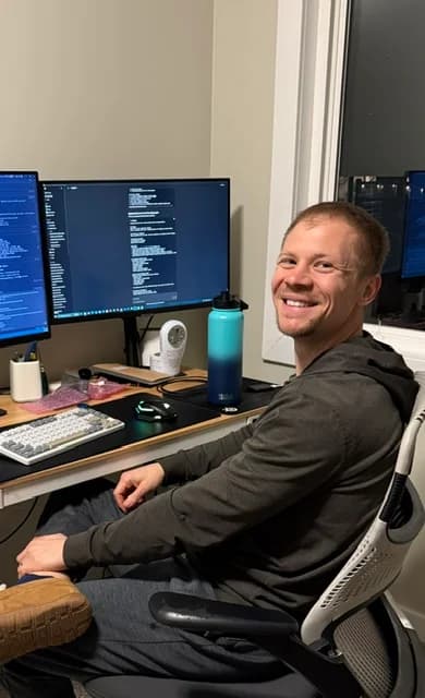 Chris, UNTAP’s host, at his computer